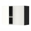 METOD навесной шкаф с посуд суш/2 дврц черный/Хэггеби белый 80x60 см