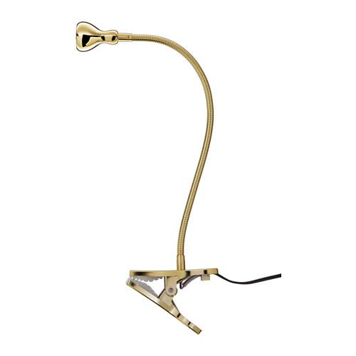 ЯНШО Софит настен/с зажимом, светодиодн - золотой