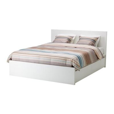 МАЛЬМ Каркас кровати+2 кроватных ящика - 160x200 см, Лонсет