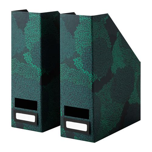 ТЬЕНА Подставка для журналов - черно-синий