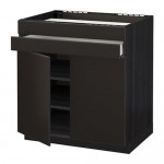 МЕТОД / МАКСИМЕРА Нап шк д/вар панели/2ящ/2фасада/1ящ - под дерево черный, Кунгсбакка антрацит