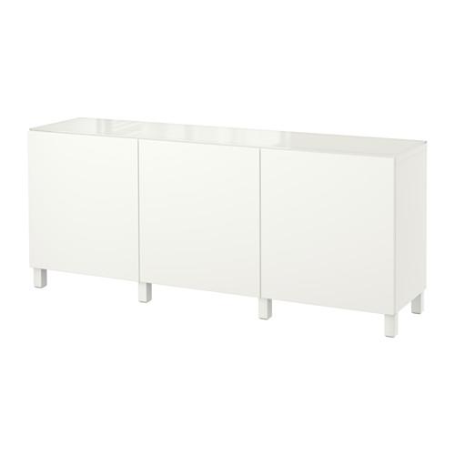 БЕСТО Комбинация для хранения с дверцами - Лаппвикен белый