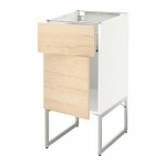 МЕТОД / ФОРВАРА Напольный шкаф с ящиком/дверью - белый, Аскерсунд под светлый ясень, 40x60x60 см МЕТОД / ФОРВАРА Напольный шкаф с ящиком/дверью - белый, Аскерсунд под светлый ясень, 40x60x60 см