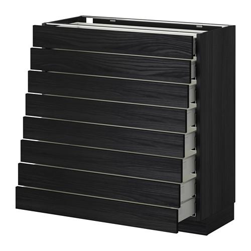 METOD/MAXIMERA наполн шкаф 8 фронт/8 низк ящиков цвет алюминия METOD/MAXIMERA наполн шкаф 8 фронт/8 низк ящиков цвет алюминия