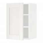 METOD шкаф навесной с полкой белый/Сэведаль белый 40x38.8x60 cm