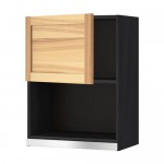 МЕТОД Навесной шкаф для СВЧ-печи - под дерево черный, Торхэмн естественный ясень, 60x80 см