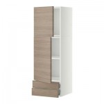 МЕТОД / ФОРВАРА Навесной шкаф/2дверцы/2ящика - 40x120 см, Брокхульт под грецкий орех светло-серый, белый МЕТОД / ФОРВАРА Навесной шкаф/2дверцы/2ящика - 40x120 см, Брокхульт под грецкий орех светло-серый, белый