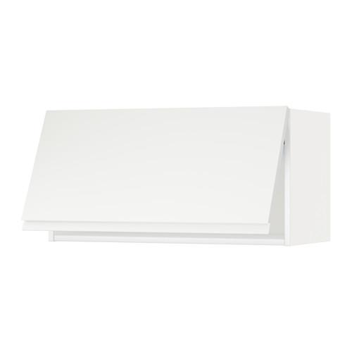 МЕТОД Горизонтальный навесной шкаф - белый, Воксторп белый, 80x40 см