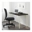 ADILS/LINNMON стол черно-коричневый/белый 60x74 cm