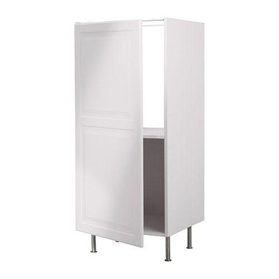 ФАКТУМ Высок шкаф д/холодильника - Лидинго белый с оттенком