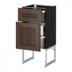 МЕТОД / ФОРВАРА Наполн шк 2 фрнт/3 средн ящ - 40x37x60 см, Эдсерум под дерево коричневый, под дерево черный МЕТОД / ФОРВАРА Наполн шк 2 фрнт/3 средн ящ - 40x37x60 см, Эдсерум под дерево коричневый, под дерево черный