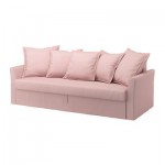 ХОЛЬМСУНД Чехол на 3-местный диван-кровать - Ранста светло-розовый