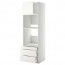 МЕТОД / МАКСИМЕРА Выс шкаф д/дхвк/комб дхвк+двр/3ящ - белый, Хэггеби белый, 60x60x200 см