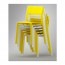 DOCKSTA/JANINGE стол и 4 стула белый/желтый