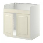 МЕТОД Напольн шкаф д двойн мойки ДУМШЁ - Будбин белый с оттенком, белый