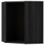 МЕТОД Каркас навесного углового шкафа - под дерево черный, 68x68x80 см