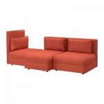 ВАЛЛЕНТУНА 3-местный диван-кровать - Оррста оранжевый