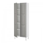 ФАКТУМ Высок шкаф с полками - Лидинго серый, 80x211x37 см ФАКТУМ Высок шкаф с полками - Лидинго серый, 80x211x37 см