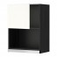 METOD навесной шкаф для СВЧ-печи черный/Хэггеби белый 60x80 см