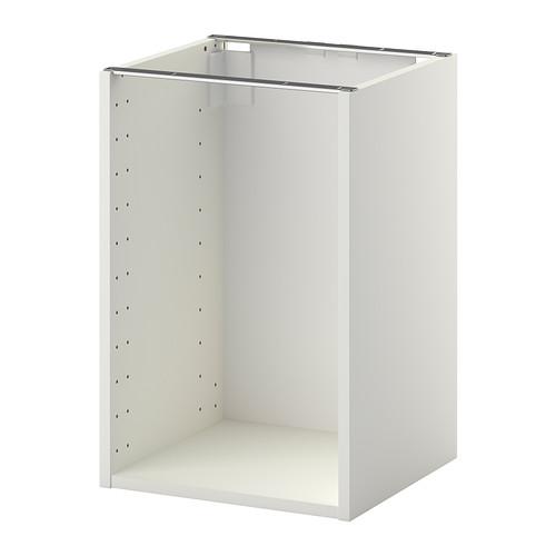 МЕТОД Каркас напольного шкафа - белый, 40x37x60 см