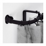 РЭККА Угловое соединен гардинного карниза - черный