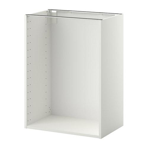 МЕТОД Каркас напольного шкафа - белый, 60x37x80 см