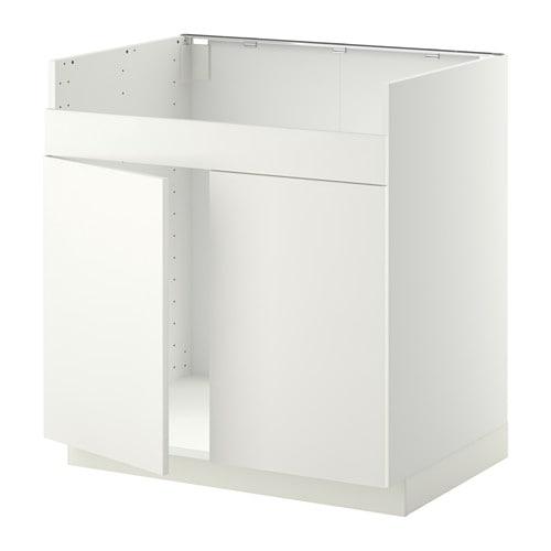 МЕТОД Напольный шкаф д/двойн мойки ХАВСЕН - белый, Хэггеби белый МЕТОД Напольный шкаф д/двойн мойки ХАВСЕН - белый, Хэггеби белый