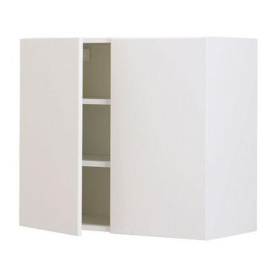 ФАКТУМ Навесной шкаф с 2 дверями - Аплод белый, 80x70 см