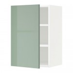 МЕТОД Шкаф навесной с полкой - белый, Калларп глянцевый светло-зеленый, 40x60 см МЕТОД Шкаф навесной с полкой - белый, Калларп глянцевый светло-зеленый, 40x60 см