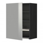 МЕТОД Шкаф навесной с сушкой - под дерево черный, Гревста нержавеющ сталь, 60x80 см МЕТОД Шкаф навесной с сушкой - под дерево черный, Гревста нержавеющ сталь, 60x80 см