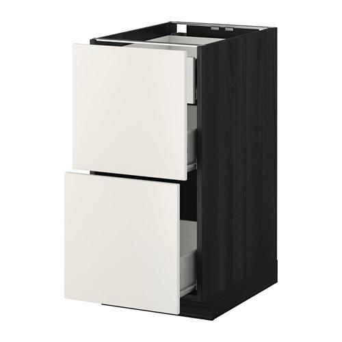 МЕТОД / ФОРВАРА Наполн шк 2 фрнт/3 средн ящ - под дерево черный, Веддинге белый, 40x60 см МЕТОД / ФОРВАРА Наполн шк 2 фрнт/3 средн ящ - под дерево черный, Веддинге белый, 40x60 см