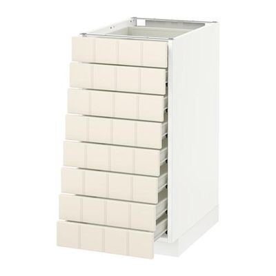 МЕТОД / ФОРВАРА Наполн шкаф 8 фронт/8 низк ящиков - 40x60 см, Хитарп белый с оттенком, белый МЕТОД / ФОРВАРА Наполн шкаф 8 фронт/8 низк ящиков - 40x60 см, Хитарп белый с оттенком, белый