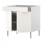 ФАКТУМ Напол шкаф/полки/ящик/2двери - Стот белый с оттенком, 80 см ФАКТУМ Напол шкаф/полки/ящик/2двери - Стот белый с оттенком, 80 см