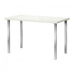 ЛИННМОН/ГОДВИН Стол - глянцевый белый/хромированный ЛИННМОН/ГОДВИН Стол - глянцевый белый/хромированный