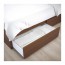 MALM высокий каркас кровати/4 ящика коричневая морилка ясеневый шпон