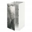 МЕТОД Напольный шкаф с проволочн ящиками - белый, Кальвиа с печатным рисунком, 40x60 см