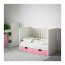 STUVA кроватка детская с ящиками розовый