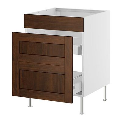 ФАКТУМ Напол шк п/мйк с 2 ящ/2 фрнт пнл - Роккхаммар коричневый, 80 см ФАКТУМ Напол шк п/мйк с 2 ящ/2 фрнт пнл - Роккхаммар коричневый, 80 см