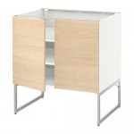 МЕТОД Напол шкаф с полками/2двери - белый, Аскерсунд под светлый ясень, 80x60x60 см МЕТОД Напол шкаф с полками/2двери - белый, Аскерсунд под светлый ясень, 80x60x60 см