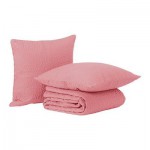 АЛИНА Покрывало и 2 чехла на подушку - розовый, 260x280/65x65 см