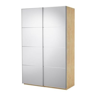 ПАКС Гардероб с раздвижными дверьми - зеркальное стекло/зеркальное стекло, 150x66x236 см ПАКС Гардероб с раздвижными дверьми - зеркальное стекло/зеркальное стекло, 150x66x236 см