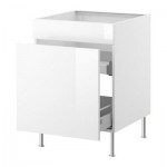 ФАКТУМ Напольн шк под мойку с ящ/1 дврц - Абстракт белый ФАКТУМ Напольн шк под мойку с ящ/1 дврц - Абстракт белый