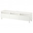 БЕСТО Тумба д/ТВ с ящиками - белый белый, направляющие ящика,нажимные