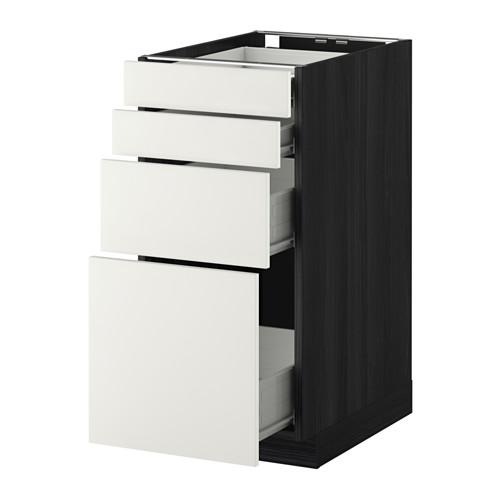 МЕТОД / ФОРВАРА Нплн шк 4 фронт/2 низк/2средн ящ - под дерево черный, Хэггеби белый, 40x60 см МЕТОД / ФОРВАРА Нплн шк 4 фронт/2 низк/2средн ящ - под дерево черный, Хэггеби белый, 40x60 см