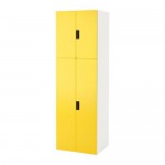 СТУВА Комбинация для хранения с дверцами - белый/желтый