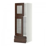 МЕТОД / ФОРВАРА Навесной шкаф/2 стек дв/2 ящика - 40x120 см, Эдсерум под дерево коричневый, белый МЕТОД / ФОРВАРА Навесной шкаф/2 стек дв/2 ящика - 40x120 см, Эдсерум под дерево коричневый, белый