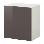 БЕСТО Стеллаж с дверью - белый/Тофта глянцевый/серый БЕСТО Стеллаж с дверью - белый/Тофта глянцевый/серый