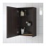 LILLÅNGEN зеркальный шкаф с 1 дверцей черно-коричневый 40x21x64 cm