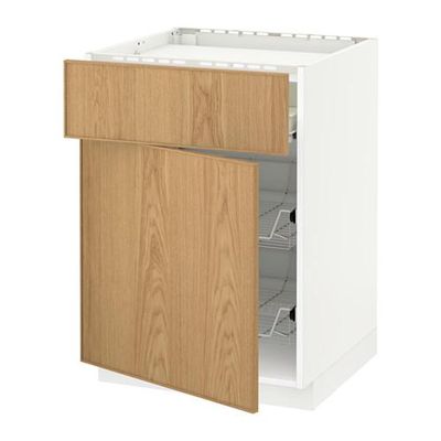 МЕТОД / ФОРВАРА Нплн шк д/врч пнл/ящ/2првл крзн - Экестад дуб, белый