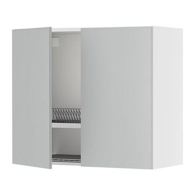 ФАКТУМ Навесной шкаф с посуд суш/2 дврц - Аплод серый, 80x70 см